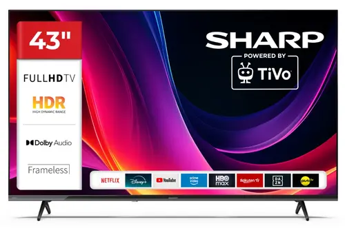 Televizor LED Sharp 109 cm (43inch) 43HE2445E, Full HD, Smart TV, WiFi, CI+