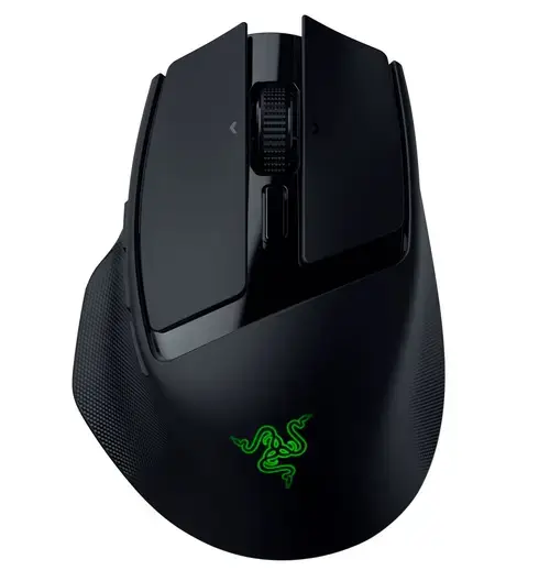 Mouse Gaming Wireless Razer Basilisk Mobile, 18000 DPI, HyperScroll cu 4 cai, Senzor Focus X 18K, 10 butoane programabile (Negru)