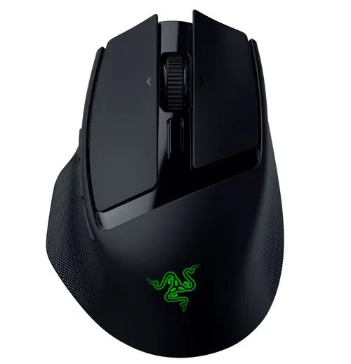 Mouse Gaming Wireless Razer Basilisk Mobile, 18000 DPI, HyperScroll cu 4 cai, Senzor Focus X 18K, 10 butoane programabile (Negru)