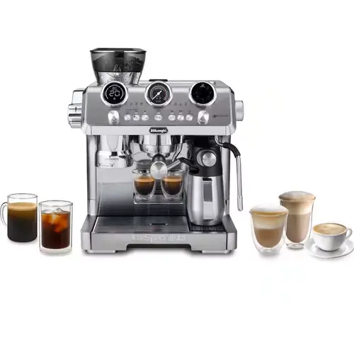 Espressor manual La Specialista Maestro EC9885.M, Cold Brew, 1600 W, 19 bar, Rezervor apa 2.5 l, Rasnita incorporata cu 15 setari (Argintiu)