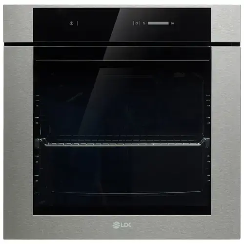 Cuptor incorporabil LDK 1473BKIX PREMIUM, Clasa A, Capacitate 73 l, 10 functii, 4 tavi, Grill, Turbo, Dezghetare, Timer, Iluminare cuptor, Control Touch, Temperatura reglabila pana la 300°C (Negru/Inox)