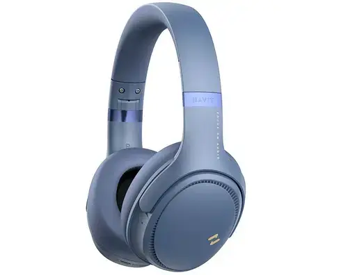 Casti Stereo Wireless HAVIT H630BT PRO, Bluetooth, ANC, Autonomie pana la 50 de ore  (Albastru)