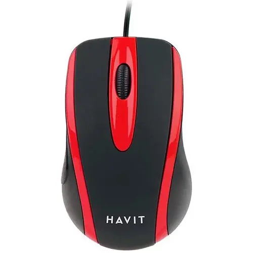 Mouse Havit MS753-BR, 1000 DPI (Rosu/Negru)