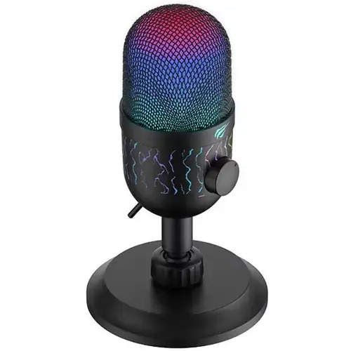 Microfon Gaming HAVIT GK52, iluminare RGB, USB-A, 1.8m (Negru)