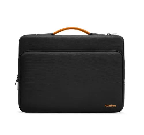 Geanta laptop Tomtoc Defender-A14, pentru MacBook Pro 14inch, Colturi CornerArmor, Fermoare YKK (Negru)