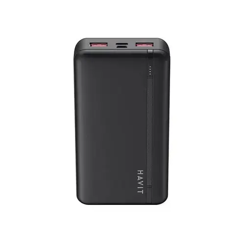 Acumulator extern HAVIT PB92, 20000mAh, 2x USB-A, 1x USB-C, 70x137x27mm (Negru)