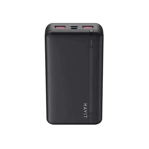 Acumulator extern HAVIT PB92, 20000mAh, 2x USB-A, 1x USB-C, 70x137x27mm (Negru)