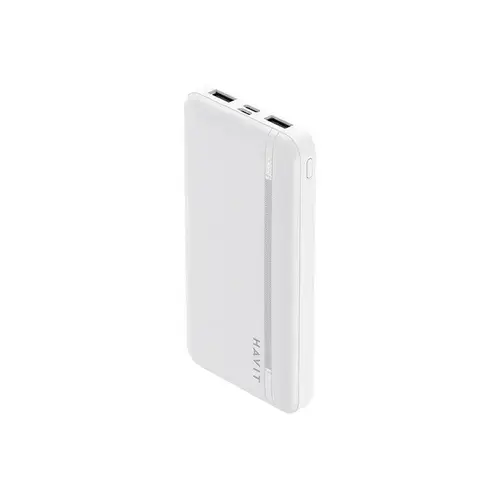 Baterie externa HAVIT PB89, 10000 mAh, 2x USB, 1x USB-C, 22.5 W (Alb)
