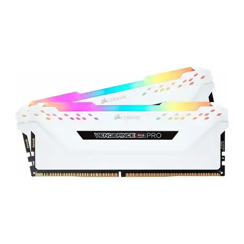 Memorii Corsair Vengeance RGB PRO White 32GB(2x16GB) DDR4 2666MHz CL16 Dual Channel Kit
