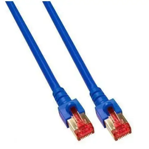 Cablu de retea din fibra optica cu miez de cupru, EFB Elektronik , S/FTP cat6A LSZH 2m, albastru