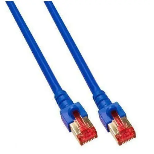 Cablu de retea din fibra optica cu miez de cupru, EFB Elektronik , S/FTP cat6A LSZH 2m, albastru