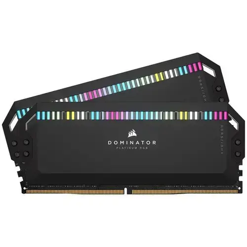 Memorie Corsair DOMINATOR PLATINUM XMP 3.0 Black Heatspreader, DDR5, 6400MT/s 32GB (2x16GB), CL32, RGB