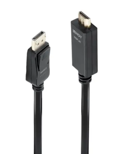 Cablu Lindy LY-36921, DisplayPort - HDMI, 1 m (Negru)