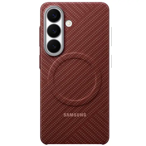 Husa Protectie Spate Samsung Carbon Magnet Case EF-KS942SREGWW pentru Galaxy S26 (Rosu)