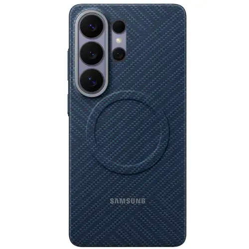 Husa Protectie Spate Samsung Carbon Magnet Case EF-KS948SCEGWW pentru Galaxy S26 Ultra (Albastru)