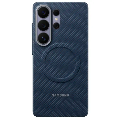 Husa Protectie Spate Samsung Carbon Magnet Case EF-KS948SCEGWW pentru Galaxy S26 Ultra (Albastru)