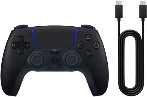 Controller Wireless Sony DualSense pentru PlayStation 5, PC Ready + Cablu USB (Negru)