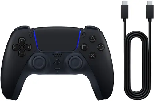 Controller Wireless Sony DualSense pentru PlayStation 5, PC Ready + Cablu USB (Negru)