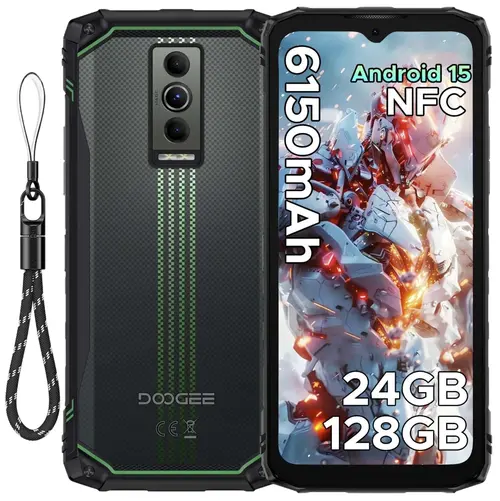 Telefon Mobil Doogee Blade 10 Energy, Procesor UNISOC T7250, Ecran IPS LCD 6.56inch, 4GB RAM, 128GB Flash, Camera 16 MP, Wi-Fi, 4G, Dual Sim, Android (Negru/Verde)