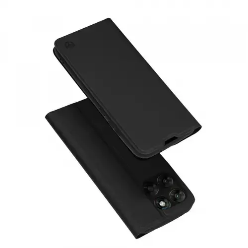Husa pentru Motorola Moto G77 / G67, Techsuit, Magskin Book, Negru