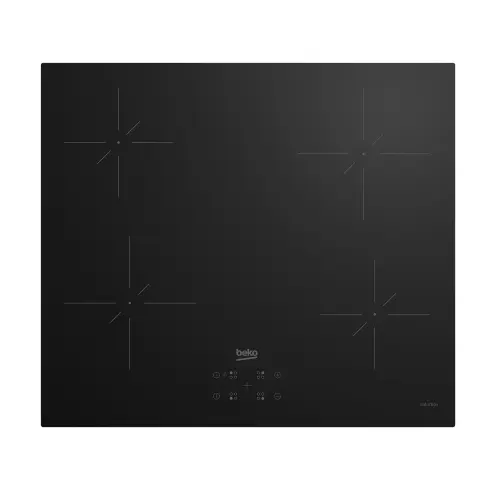 Plita incorporabila Beko HII64400QT, Inductie, 4 zone de gatit, Touch control, Quick&Easy Clean, OverHeat Safety System, 60 cm (Negru)