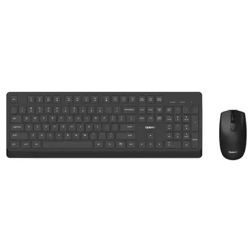 Kit Tastatura + Mouse OptimX Pro KM501W , High Quality, Slim, Silent click, US Layout, Wireless 2.4GHz (Negru)