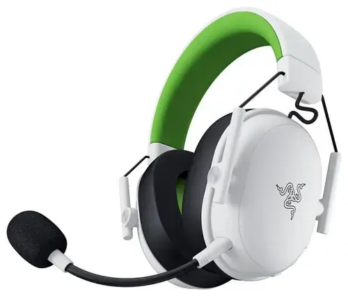 Casti Gaming Razer Blackshark V3 X Hyperspeed pentru Xbox, Over-Ear, 2.4G/Bluetooth/USB, TriForce 50mm, Microfon HyperClear Cardioid 9.9mm, Autonomie 70 ore (Alb)