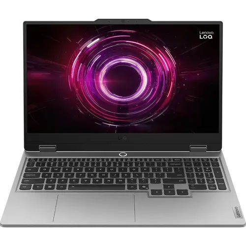 Laptop Gaming Lenovo LOQ 15AHP10 (Procesor AMD Ryzen™ 5 220 (16M Cache, up to 4.9 GHz), 15.6inch Full HD IPS 144Hz, 16GB DDR5, 512GB SSD, NVIDIA GeForce RTX 5050 @8GB, No OS, Gri)