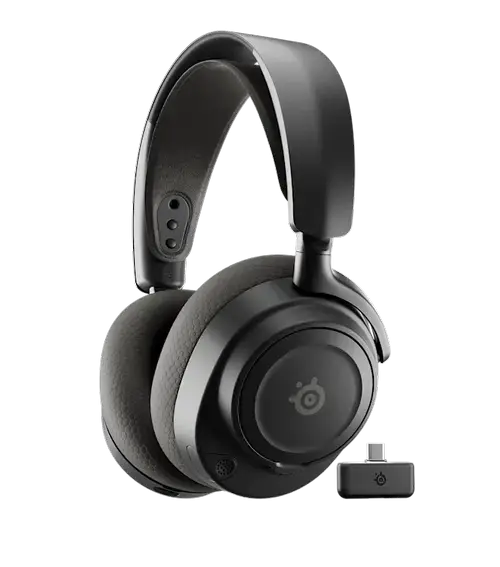 Casti Gaming Steelseries Arctis Nova 7 Gen 2, USB-C/Bluetooth/2.4 GHz, Pentru PC, Autonomie 54 ore, Microfon (Negru)