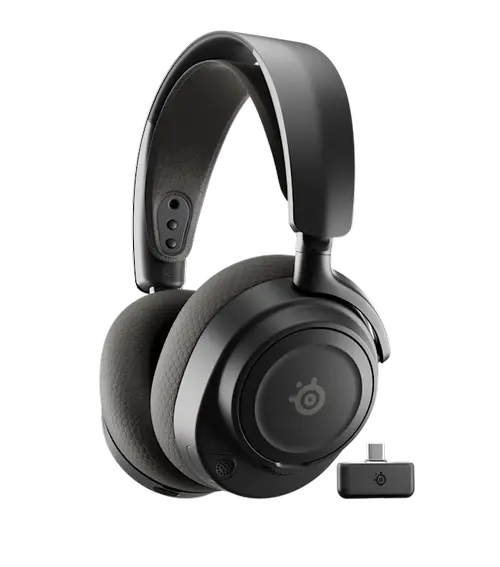 Casti Gaming Steelseries Arctis Nova 7 Gen 2, USB-C/Bluetooth/2.4 GHz, Pentru PC, Autonomie 54 ore, Microfon (Negru)