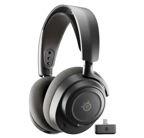 Casti Gaming Steelseries Arctis Nova 7P Gen 2, USB-C/Bluetooth/2.4 GHz, Pentru PlayStation, Autonomie 54 ore, Microfon (Negru)