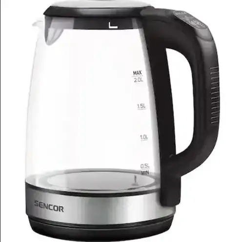 Fierbator apa Sencor SWK 2090BK, 2200 W, 2 L (Negru/Transparent)
