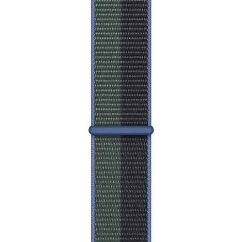 Curea Smartwatch Apple MN5M3ZM/A pentru Watch 41mm, Sport Loop (Negru/Verde)
