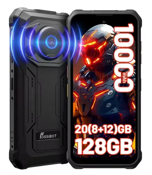 Telefon Mobil FOSSiBOT F110 Pro, Procesor MediaTek Dimensity 6300, Ecran IPS touchscreen 6.74inch, 8GB RAM, 128GB Flash, Camera Duala 50 + 5 MP, Wi-Fi, 5G, Dual Sim, Android (Negru)