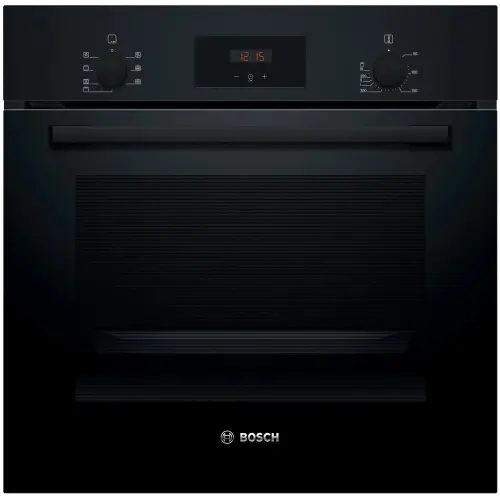 Cuptor incorporabil Bosch HBF133BA1, Electric, 66 l, Grill, Autocuratare EcoClean Direct, Convectie 3D, Clasa A (Negru)