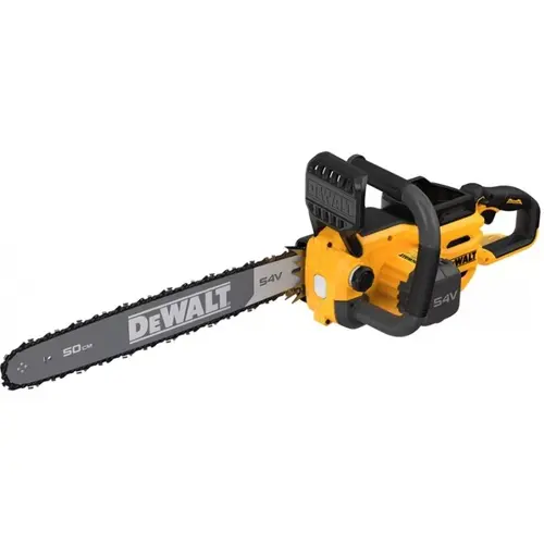 Drujba (fierastrau electric) cu lant pe acumulator DeWALT DCMCS575N, 18V/54V XR Flexvolt, motor fara perii, lungime lama 50 cm, viteza lant 13.5 m/s, lubrifiere ulei automata, sistem de protectie, fara incarcator si acumulator in setul de livrare