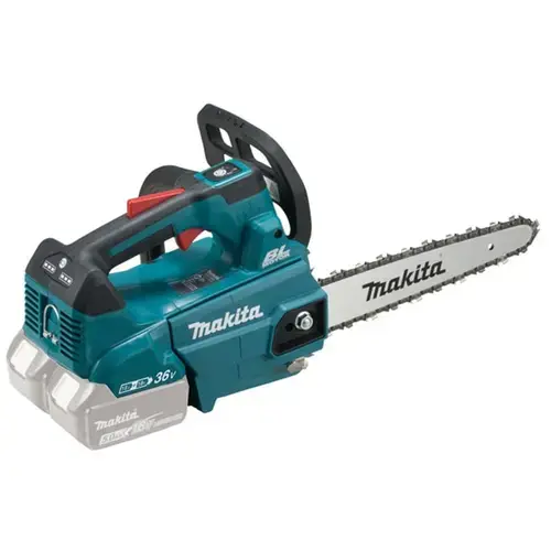Drujba (fierastrau electric) cu lant pe acumulator Makita DUC256Z,2 X 18 V,lungime lama 25 cm, viteza lant 20 m/s, pas lant 3/8, canelura lant 1.1 mm,fara incarcator si acumulator in setul de livrare