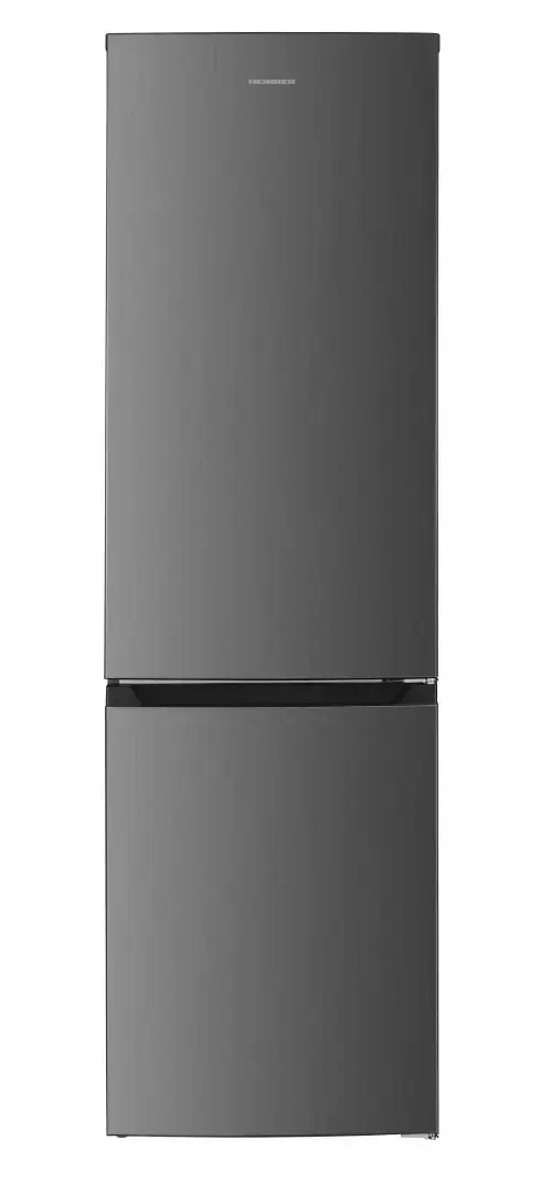 Combina frigorifica HEINNER HCNF-HM253INVXE++, 253 l, Clasa E, No Frost, Compresor Inverter, Control electronic, Lumina LED, Usi reversibile, H 181 cm (Inox)