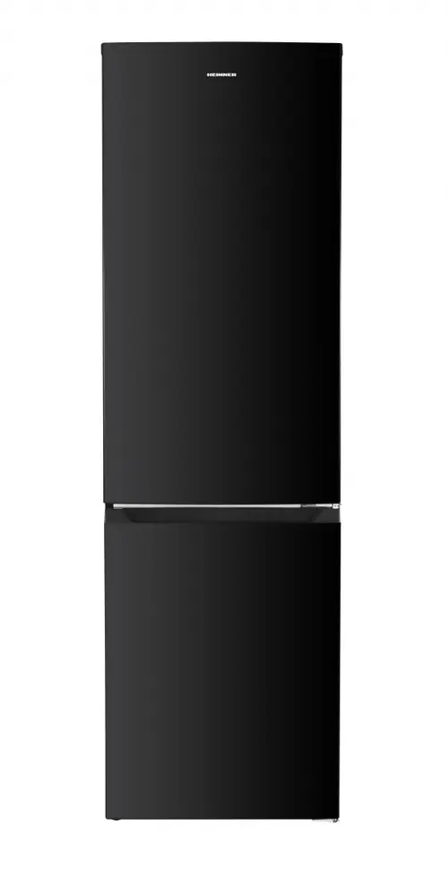 Combina frigorifica HEINNER HCNF-HM253INVBKE++, 253 l, Clasa E, No Frost, Compresor Inverter, Control electronic, Lumina LED, Usi reversibile, H 181 cm (Negru)
