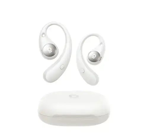 Casti alergare True Wireless Open-Ear Baseus Eli Sport 2, Bluetooth, 4 Microfoane cu AI, IP57 (Alb)