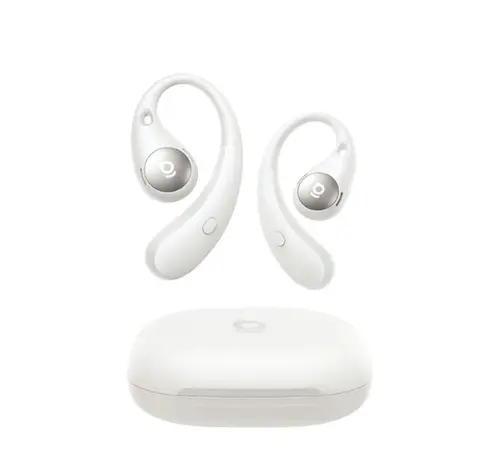 Casti alergare True Wireless Open-Ear Baseus Eli Sport 2, Bluetooth, 4 Microfoane cu AI, IP57 (Alb)