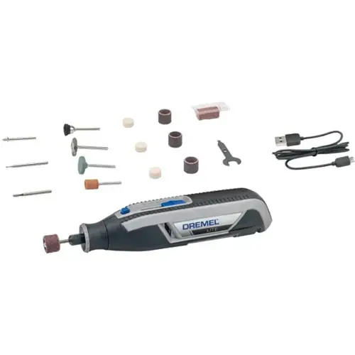 Unealta multifunctionala Dremel 7760-15 Lite, Acumulator Li-Ion, Miscare circulara, Negru/Gri