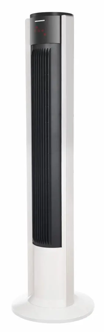 Ventilator turn Heinner HTF-M45WH, 45 W, 3 viteze, Display LED, Oscilatie, Temporizator, H 110 cm (Alb)