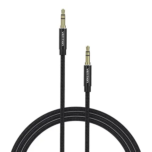 Cablu audio Vention BAWBF, Jack 3,5mm, 1m (Negru)