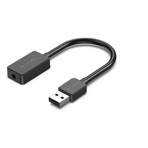 Placa de sunet Vention CDZB0, Jack 3.5 mm la USB, 0.15 m (Negru)
