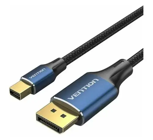Cablu video Vention Mini DisplayPort Male - DisplayPort Male, 2 m, Negru/Albastru