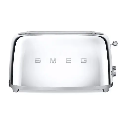 Prajitor de paine Smeg TSF02SSEU, 1500 W, 4 felii, 6 niveluri pentru rumenire (Argintiu)
