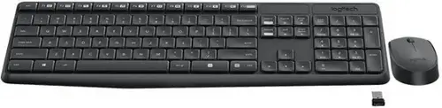 Kit Tastatura si Mouse Logitech Combo MK235 (Negru)
