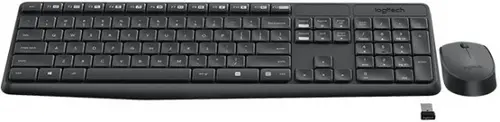 Kit Tastatura si Mouse Logitech Combo MK235 (Negru)