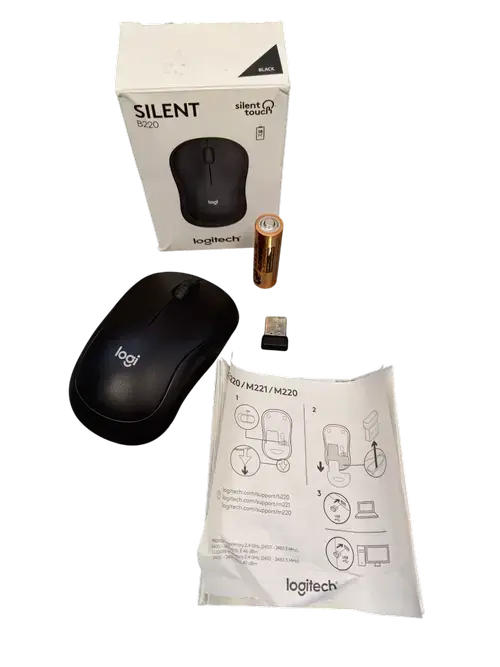 Mouse Logitech Optic Wireless B220 Silent (Negru)